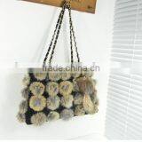 New Style Girls Luxury Evening Fur Bags White Turkey Fur Bag thumbnail-4