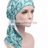New Stretch Cloth Print Scarf Cap Scarf Hat Chemotherapy Hat thumbnail-2