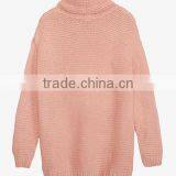 Oem Solid Color Long Pullover Lazy Style Turtleneck Sweater Women With Best Prices thumbnail-3