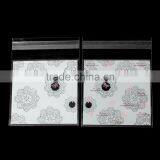High Quality Black & White Flower Pattern Self Adhesive OPP Food Safe Party Candy Cookie Bags thumbnail-3