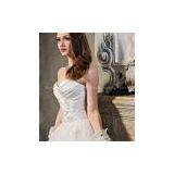 S601 Best Custom Made Swaroski Beaded Flower Real Picture Wedding Dress thumbnail-2