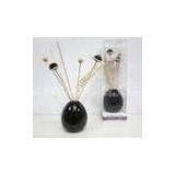 Black Dried Flower Ceramic Fragrance Diffuser, Ceramic Reed Diffuser With PVC Box TS-RD09