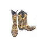 High Heel Rubber Rain Boot For Ladies , Fashionable Size 39 12 Inch Shaft thumbnail-1