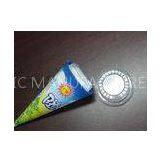 180ml 6oz Cone Disposable Ice Cream Cups With Clear Plastic Lid