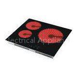 Built In Three Bunrer Infrared Ceramic Cooker Touch Control 6200W Home / Commercial Use