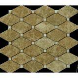 Octagon Shape Mosaic, Carrara White+nero, Light Emperador+cream Marfil thumbnail-2