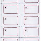 A4 (2 x 5) Layout 125KHz TK4100 IC/ID Inlay for Lamination