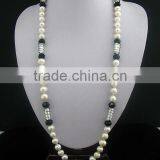 Fashion Pearl Necklace Glass Crystal Bead Necklace for Lady thumbnail-1