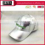 Fitted Leather Unusual Baseball Caps Silvery 6 Panel Baseball Hat thumbnail-2