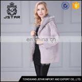 Korean Style New Arrival Grey 100% Cashmere Wool Coat thumbnail-6