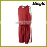 Latest basketball uniform wholesale color white ,black ,red,blue design