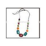 Latest Chick Style Colourful Resin Necklace thumbnail-1