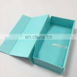 Luxury Cardboard Box Folding Gift With Green Ribbon With Magnet Close thumbnail-3