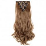 20 Inches Synthetic For White Women Hair Extensions Machine Weft