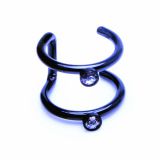 Foreign trade new point drill ear clip, nose clip, titanium steel, stainless steel jewelry manufacturer wholesale