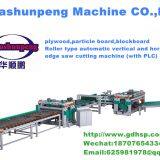 Roller Type Automatic Vertical and Horizontal Edge Saw Cutting Machine With PLC Custom thumbnail-1