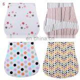 Organic Cotton Bamboo Flannel Muslin Bib Baby Burp Cloth for Babies thumbnail-5