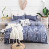2020 Hot Selling Aloe Cotton Polyester Fabric Full Size Duvet Cover Pillow Case Bed Sheet Printed Cheap Bed Linen Bedding Set thumbnail-2
