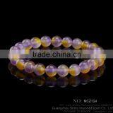 Rinbow Color 8MM Malaysian Jade Beads Bracelet for Girl Rosary Chaplet Bead Bracelet Stretch String Bracelet thumbnail-1