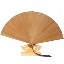 All Bamboo Folding Fan Japanese Style Bamboo Fan Ancient Style Manual Fan Small Women With You Small Dance Fan Customizable thumbnail-5
