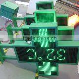 LIYI Optoelectronics WIFI/RF Wireless/Net-RJ45 Interface P16 80x80cm LED Pharmacy Cross for Pharmacy thumbnail-6