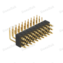 Dnenlink 3.00mm Pitch Triple Row H4.0mm Right Angle Male Header DIP Type PogoPin Header thumbnail-3