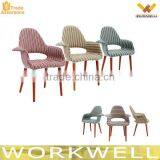 WorkWell Plastic Chair Colorful Fabric Plastic Chair Lounge Chair Kw-P41