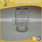 400ml Round Shape Ice Cold Clear Glass Mason Jar Without Handle thumbnail-5