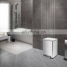 New Fashion Home Basic 12 Liters Metal Trash Can Compactor Hanging Kitchen Trash Can for Household Office thumbnail-2