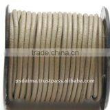 Jewelry Making Supplies Black Necklace Cord Genuine Round Leather Cord