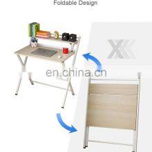Portable Cheap Price Modern Home Office Furniture Adjustable Desk Top Folding Design Simple Table Computer Desk for Home thumbnail-5