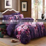 Wholesale China Purple Luxury European Size Duvet Covers Flower Pattern Flannel Fleece Bed Cover Sets thumbnail-1
