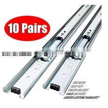 100 LB Capacity Full Extension Ball Bearing Side Soft Close Mount Rail Heavy Duty Drawer Slides