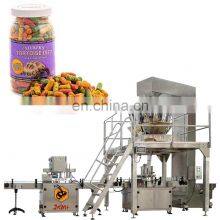 Automatic Dry Food Weighing Filling Packaging Machine Lentils Granule Bottle Filling Salt and Pepper Jar Packing Machines