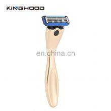 Luxury Gold Travel 6 Blades Razor Shaving New Classical Barbershop Six Blades Razor thumbnail-4