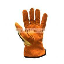 Cowhide Leather Outdoor Work Gloves Anti-vibration Full Finger Impact Protection Safety Work Gloves thumbnail-4