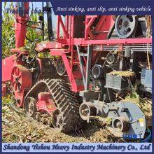 Corn Harvester Modified With Triangular Track Wheels for Anti Slip and Anti Sinking thumbnail-3