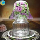 online colorful mosaic glass candle jar shades wholesale wedding deco cloche jars wedding centerpiece lighted                        
                                                Quality Choice