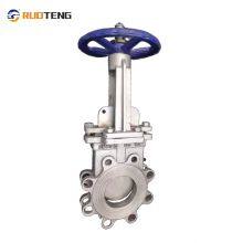 [Ruoteng] High Quality Stainless Steel Valve Manual Operate Knife Gate Valve With Wheel Handle thumbnail-4