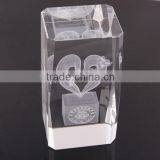 Crystal Gift 3d Laser Engraving Crystal Heart