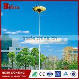 Factory Price Hot-dip Galvanized Steel Q235 High Mast Lighting Pole Solar Bright Outdoor Light