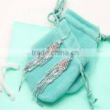 925 Sterling Sliver Diamond Long Tassel Earrings Women Fashion Jewelry thumbnail-2