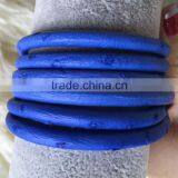2016 Fashion Handmade Real Ostrich Leather Wristbands& Natural Color Leather Cord For Fashion Bracelet thumbnail-2