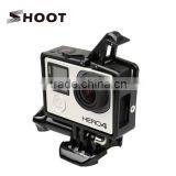 Protective Gopro hero 3 3+ Extended Border Side Frame Protector Case Housing Mount Go pro Sport Camera Accessories