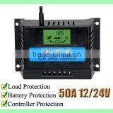 50 Amps Solar Panel Charge Controller, 12 Volts, 24 Volts, CY50A thumbnail-1