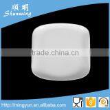 Square Plastic China Plate White