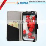 Black Folio Leather Case Cover for LG Optimus G Pro F240