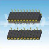 Made in China 2.54mm Pitch Vertical SMT Gold Plated Round Female Header thumbnail-1