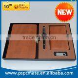 PU Leather Notebook USB Flash Drive Ball Pen Office Stationery Gift Set thumbnail-1