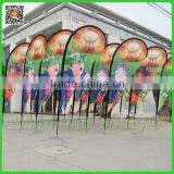 Custom Outdoor Advertisting Rotary Windproof Beach Flag,beach Flag Pole,beach Flag Banner